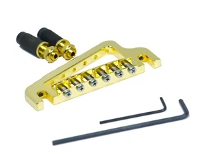 Ponte fisso 6 corde originale Hipshot Baby Grand Gold - 43100G - Foto 1 di 2