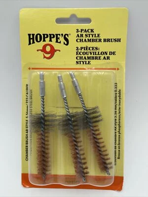 Hoppe's 1323P3 Rifle Chamber Brush 5.56mm/223 Caliber Double Diameter (3 Pack) S - Image 1 of 3