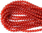100% Natural Red Onyx Gemstones Beads Strand 8Mm Round 15 Inch Wholesale Lot