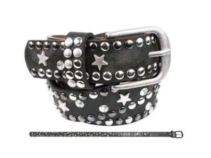 Cintura con Borchie / Strisce di Glitter / Stelle/Cuori Versch.kräft. Colore - Picture 1 of 10