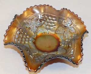 NORTHWOOD UVA & CAVO con CESTO TESSUTO AMETISTA CARNEVALE VETRO BON BON BOWL #1 - Foto 1 di 6