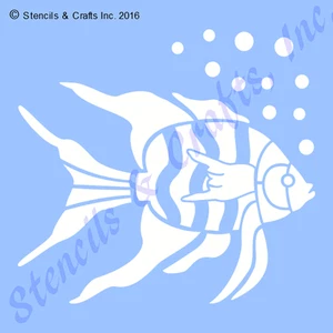 PINTURA DE FONDO MAR MARINO PLANTILLA DE PESCADO DE 10,5" PLANTILLA GRANDE NÁUTICA MARINA MARINA NUEVA - Imagen 1 de 1