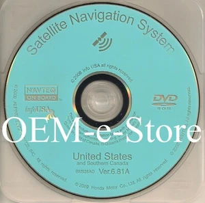 2006 2007 2008 2009 Honda Civic & Hybrid / CR-Z CRZ Navigation DVD U.S Map OEM - Picture 1 of 3