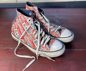 Converse All Star Logo Play rot weiß hohe Damenschuhe 166984F 9 - Bild 1 von 13