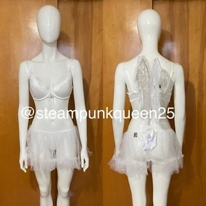Victoria’s Secret Sexy Little Things Costume Angel Skirt M/L Wings O/S Bra 36D - Picture 1 of 12