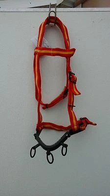 Training/ control lunging caveson w/ jointed steel nose band average horse /cob