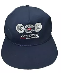 Vintage Truckermütze Jorgensen Stahl und Aluminium K-Produkte USA. Druckknopflasche - Bild 1 von 6