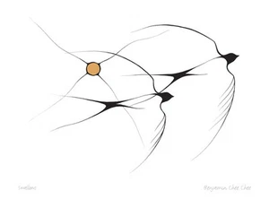 Swallows Benjamin Chee Chee Art Card Ojibway Native - Picture 1 of 1