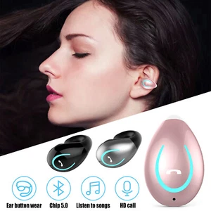 Bone Conduction Wireless Bluetooth 5.0 Earphones Earbuds Stereo Headphones W/Mic - Picture 1 of 14