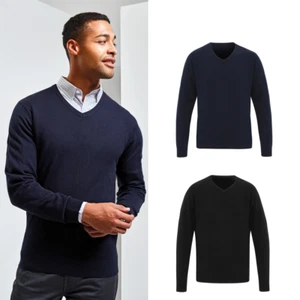 Premier Herren Essential Acryl V-Neck Sweater (PR400) - Freizeit Workwear Pullover - Bild 1 von 13