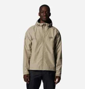 Mountain Hardwear Gore Tex Jacket Mens MEDIUM Paclite Exposure 2 Beige Shell - Picture 1 of 24
