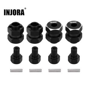 INJORA Stainless Steel Wheel Hex +5mm Extender for AX24 SCX24 1/24 RC Crawler - Picture 1 of 7