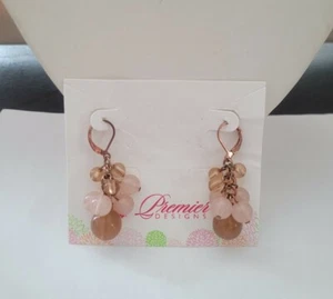 New Premier Designs Jewelry BUBBLE BATH Copper Plated Acrylics Earrings - Picture 1 of 3