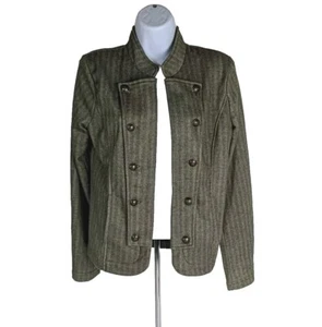 Tommy Hilfiger Womens Military Style Jacket SP Small Petite Cadet Open GREEN - Picture 1 of 9