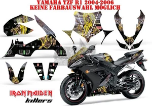 KIT DE DECORACIÓN DE CARRERAS AMR YAMAHA YZF R1, XT 1200 TENER Z/ZE IRON MAIDEN - KILLERS B - Imagen 1 de 5