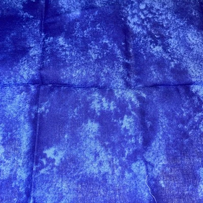 Dark Blue Tie Dyed Cotton Fat Quarter 18”x21” New - Image 1 of 2