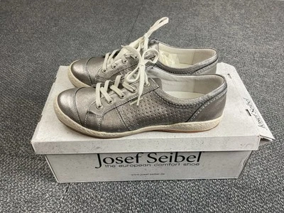 Joseph Seibel Sneaker Women Size EU36 US 5.5 Caspian Shoes Metallic Silver Grey - Image 1 of 4
