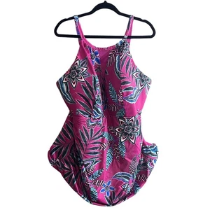 Swim by Cacique Women's Plus Size Pink Floral Tankini Top Size 26 New - Picture 1 of 11