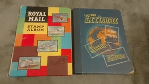 Briefmarkenalbum x 2 ein Tatty One guter Zustand 93 Seiten mit einigen Marken ungeprüft - Bild 1 von 19