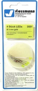 Viessmann 3551 4 Stück LED‘s 3mm gelb OVP - NEU - Bild 1 von 1