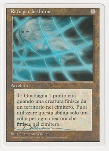 Miscut Signed Italian Soul Net Proof LP 4th Artist Dameon Willich MTG Magic AP! - Picture 1 of 2