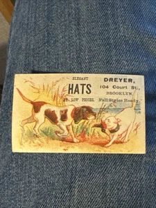 Dreyer Trade Card-Elegant Hats-Brooklyn, NY.  U425 - Picture 1 of 3