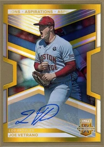 2023 Panini Elite Extra Baseball Aspirations Gold Die Cut Joe Vetrano RC AU /24 - Picture 1 of 2