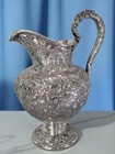 Rare Sterling Silver S KIRK & SON Water Pitcher REPOUSSE no.26F ~no mono ~41ozt