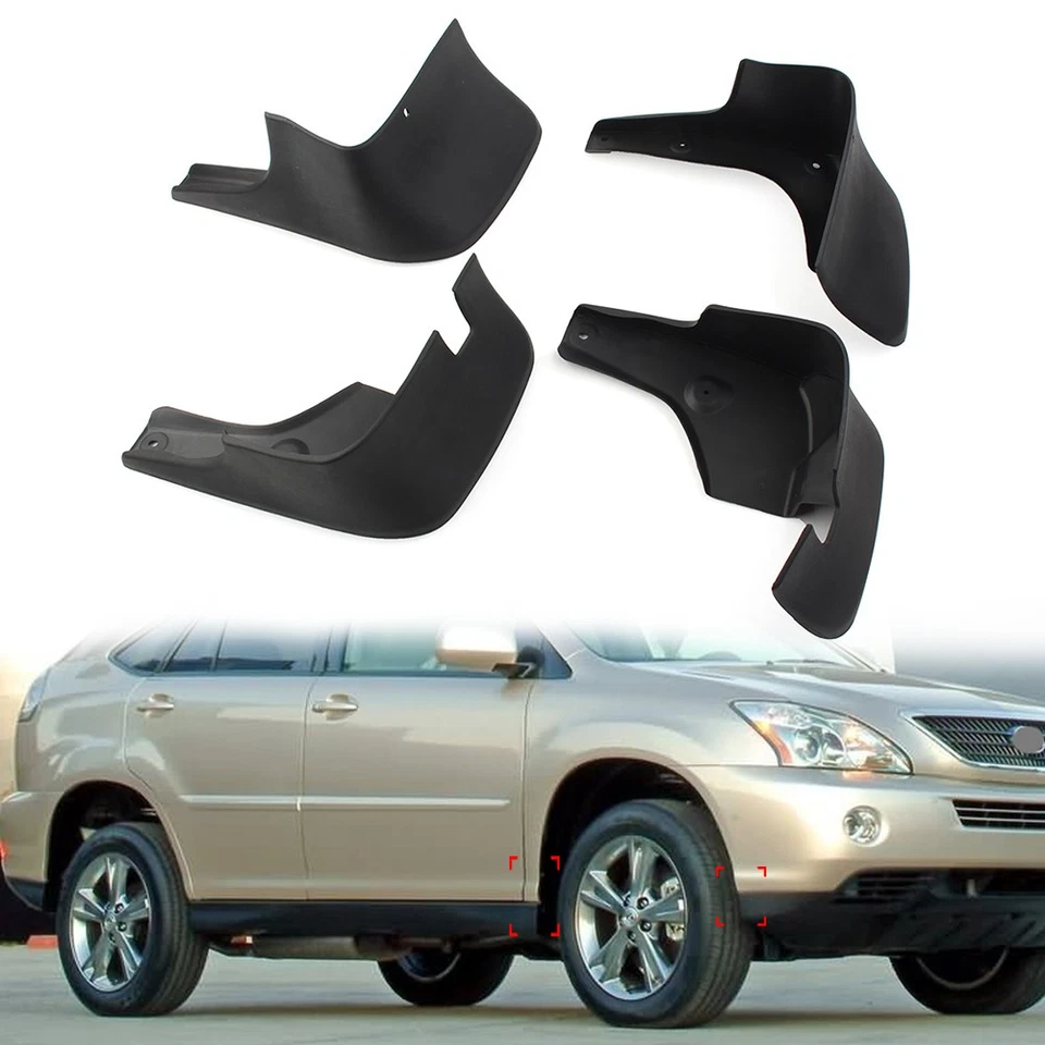 4x Mud Flaps Splash Guards Fender For Lexus RX300 RX330 RX350 RX400H XU30 04-09 - Image 1 of 4