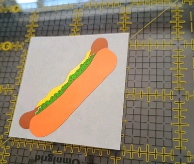 Vintage Stickers Hambly Hot Dog Foil Mylar Sticker Mod VTG 80s - Image 1 of 4
