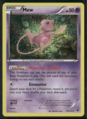XY - Fates Collide #29/124 Mew Holo - Image 1 of 2