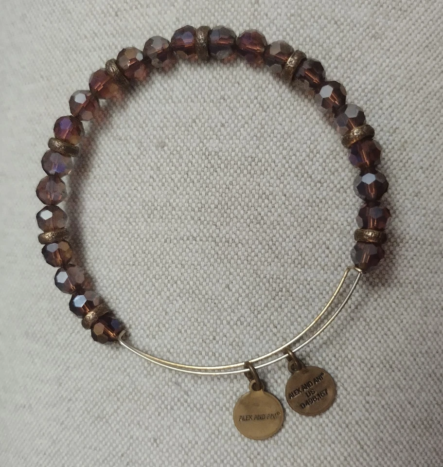 Pulsera Crystal Energy firmada por Alex And Ani púrpura Foto 1 de 1