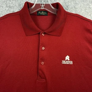 Riviera Country Club Polo Shirt Mens L Red Golf Collection Embroidered - Picture 1 of 10