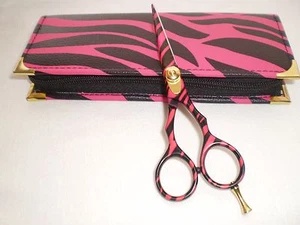 TIJERA DE PELUQUERO PROFESIONAL, CIZALLA HERA, BORDE CONVEXO, BORDE DE AFEITAR ZABRA - Imagen 1 de 6