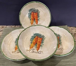Lot of 4 Vintage Garantito Per Alimenti Ceramica Due Torri 8-3/8" Pasta Bowls - Picture 1 of 10