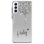 Phone Case For Samsung Galaxy A35 A15 A54 S23 S24 Personalised Name Clear Cover