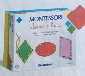 Clementoni Montessori Forme e Lacci Gioco Educativo per Bambini 3-6 Anni - Foto 1 di 1