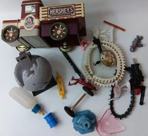Lot of tin toy parts, pieces, tracks, tin, Sold As is see pictures. - Picture 1 of 4