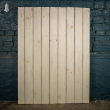 Plank Ledged and Braced Door, White Painted Tongue and Groove Cupboard Door