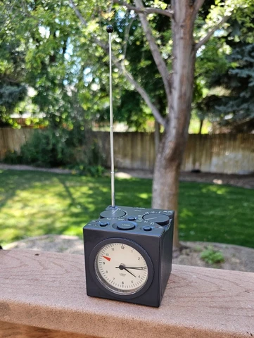 Vintage Lenox Times Cube Clock Stereo 1990s Alarm Radio Cover
