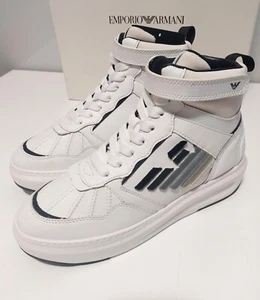 Emporio Armani X3Z057 sneakers uomo 40 white PELLE - Foto 1 di 9