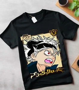 Black Clover Asta Yuno Anime Manga Tshirt Anime Manga Black Shirt All Size - Picture 1 of 13