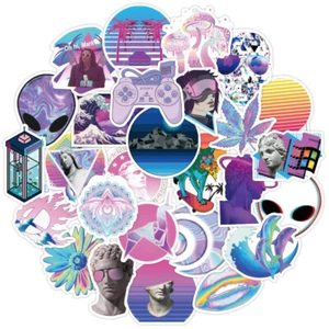 50Pcs Skateboard Sticker VSCO Decor Decals Vinyl Bomb Laptop Phone Luggage USA - Picture 1 of 8