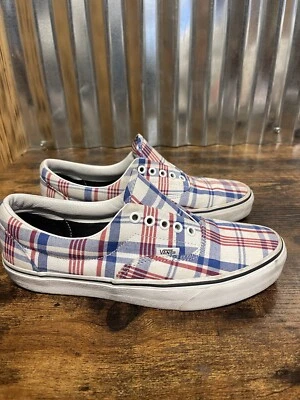 Vans Kensington a cuadros para mujer talla 10 azul blanco rojo Foto 1 de 4