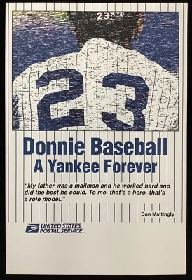 Don Mattingly Baseball Poster 6x9 Donnie Baseball USPS Father Was A Mailman NYY - Image 1 of 4