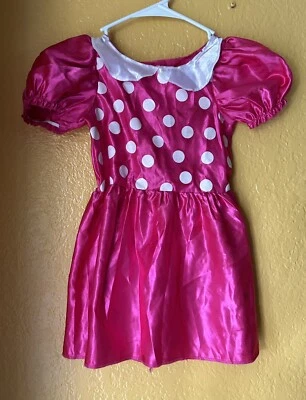 Disney Parks Minnie Mouse Rojo Lunares Disfraz Vestido Niñas Talla 4-6X Foto 1 de 4
