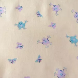 Stoff 1 Yard x 44 Zoll Frösche Schmetterlinge gelb Nähen Quilten Bekleidung Baumwolle #2B2 - Bild 1 von 8