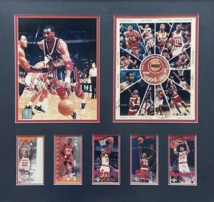1994-95 Houston Rockets team autograph photo Clyde Drexler Hakeem Olajuwan x2! - Picture 1 of 5