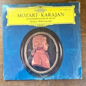 Mozart Karajan Divermenti No.10  No 11  DGG 139013 Tulips Stereo Shrink Wrap NM - Imagen 1 de 3