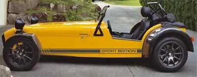 Calcomanías adhesivas de cualquier color con gráficos a rayas laterales de Caterham para ambos lados - Imagen 1 de 3